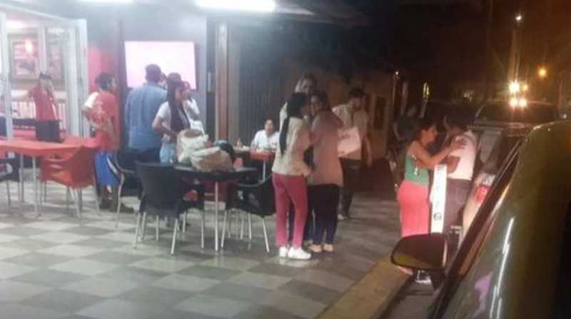 El asalto a las candidatas se produjo en la noche del martes. Foto: Cortesía Facebook Diario Opinión