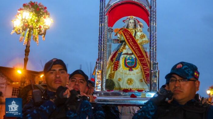 Loja vive una importante afluencia de devotos y turistas por la llegada de la Virgen de El Cisne. Foto: Cortesía Municipio de Loja