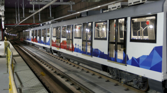 El Metro de Quito llega con su energia propia a la estacion Universidad Central. Foto: Archivo / EL COMERCIO.