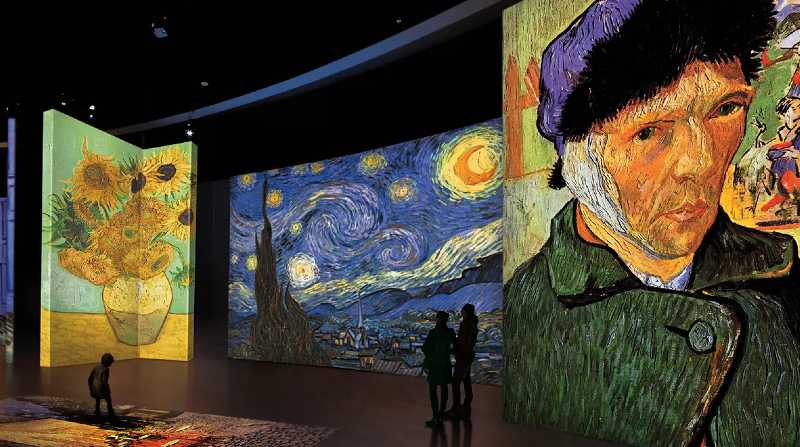 La muestra de arte inmersivo de unas 200 obras de Vincent Van Gogh pasó por Canadá, Estados Unidos y Argentina. Foto: Internet