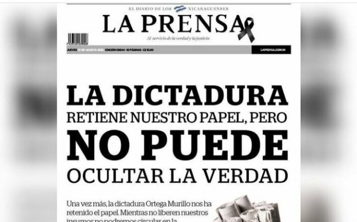 Diario La Prensa, de Nicaragua, ha sido criticó con el gobierno de Daniel Ortega en el país centroamericano. Foto: Instagram LaPrensaNI.