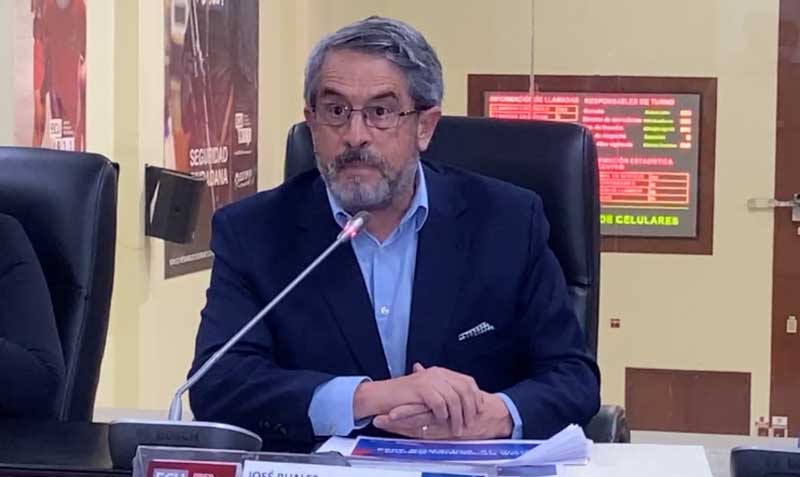 El ministro de Salud, José Ruales, durante el informe epidemiológico del COE Nacional. Foto: captura