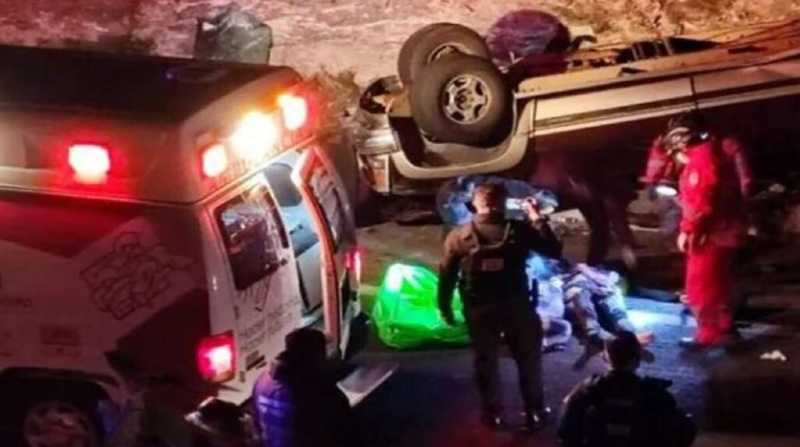 11 ecuatorianos estarían involucrados en el siniestro de tránsito ocurrido en Puebla el pasado 12 de agosto. Foto: Policía Municipal de Puebla