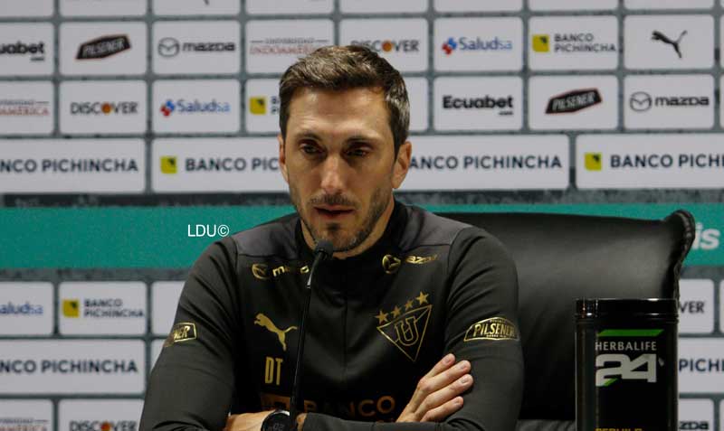 El argentino Luis Zubeldía, técnico de Liga. Foto: LDU