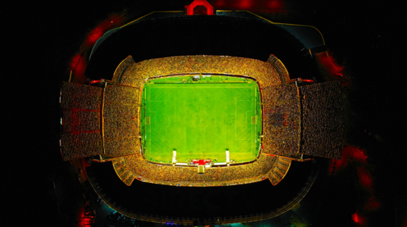Imagen aérea del Estadio Monumental de Guayaquil. Foto: Facebook BARCELONA SPORTING CLUB - Página oficial