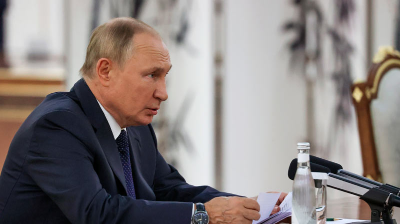 El Presidente de Rusia resultó ileso. Foto: EFE
