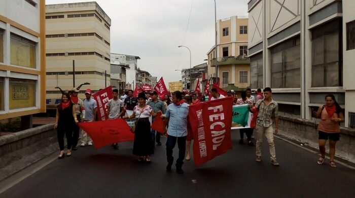 Mocimiento campesino convoca a marcha en Guayaquil