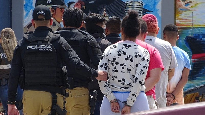 Captura a nueve presuntos secuestradores en Guayaquil