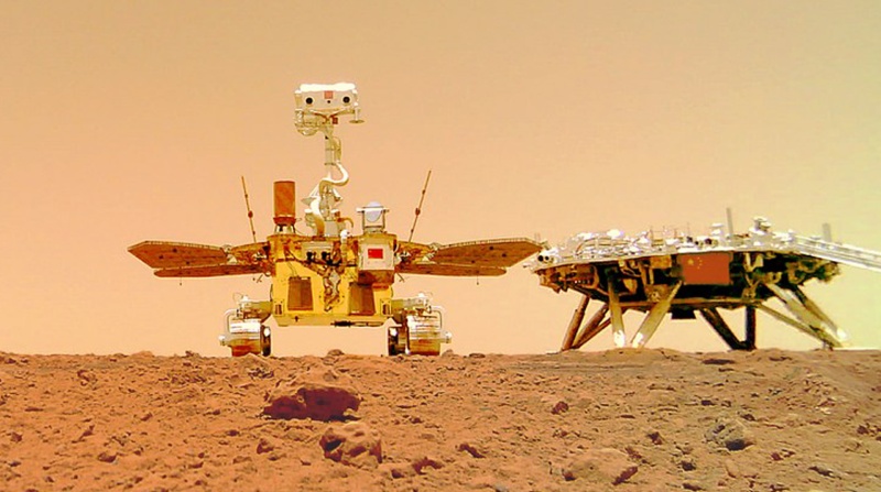 El equipo de investigación que realizó la exploración en Marte se encuentra en proceso de hibernación. Se espera retomar el trabajo a finales de este año. Foto: Xinhua / Anech.