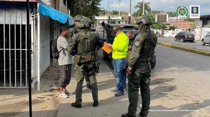 El operativo realizado en Colombia permitió desarticular una red que enviaba droga hacia Ecuador. Foto: Captura de video