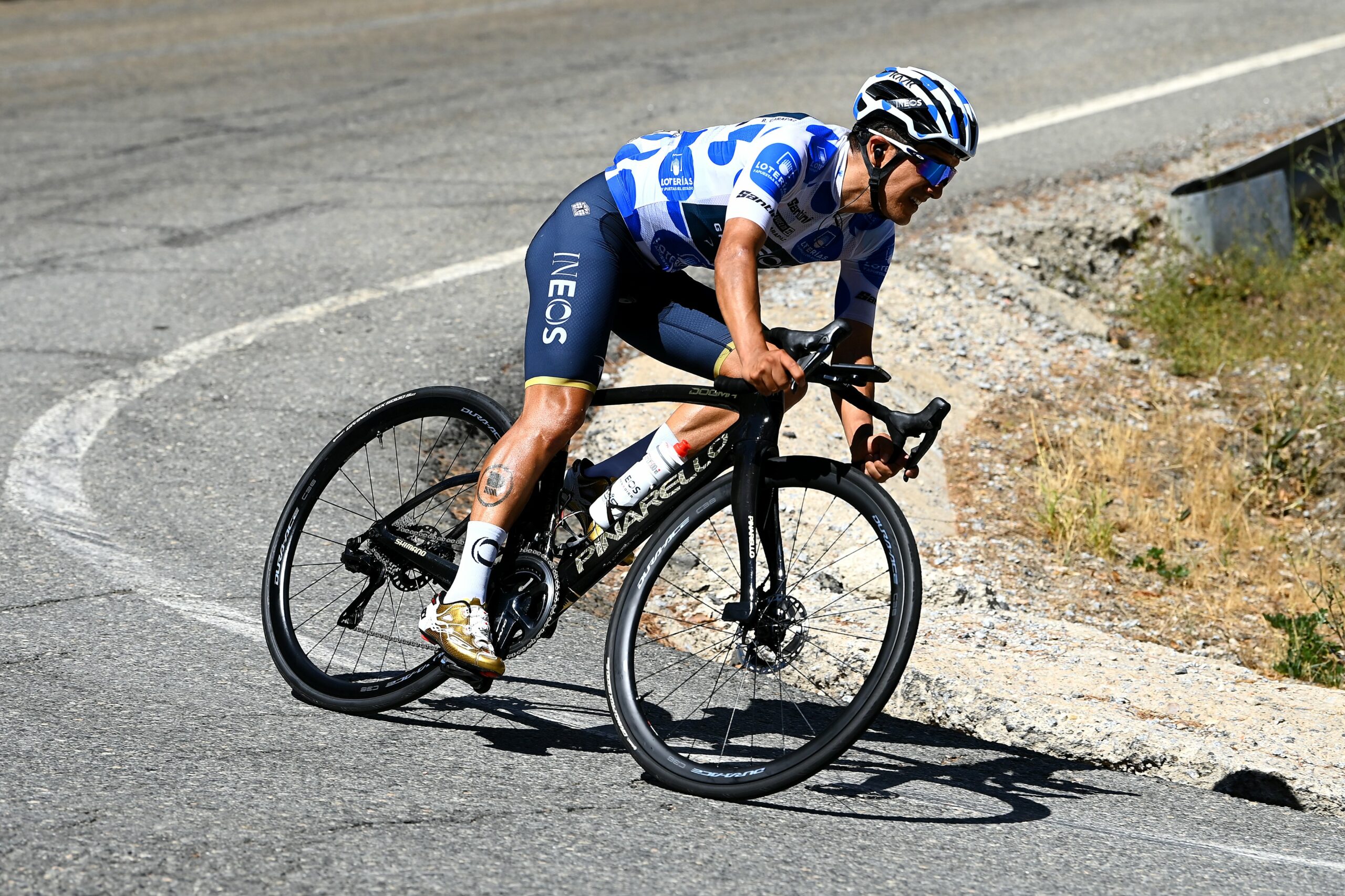Richard Carapaz ganó la etapa 20 de la Vuelta a España. Foto: Ineos