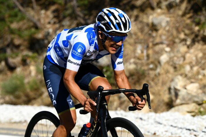 Richard Carapaz campeón de la montaña en la Vuelta a España. Foto: Ineos