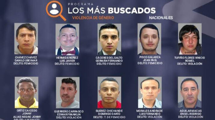 El esposo de María Belén Bernal ingresó a la lista de Los Más Buscados de Ecuador. Foto: Policía Nacional.