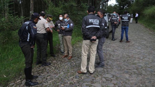 Imagen referencial. El cuerpo sin vida de 'Don Naza' fue hallado el 14 de abril de 2022 en un camino de tercer orden de la parroquia de Amaguaña. Foto: Fiscalía