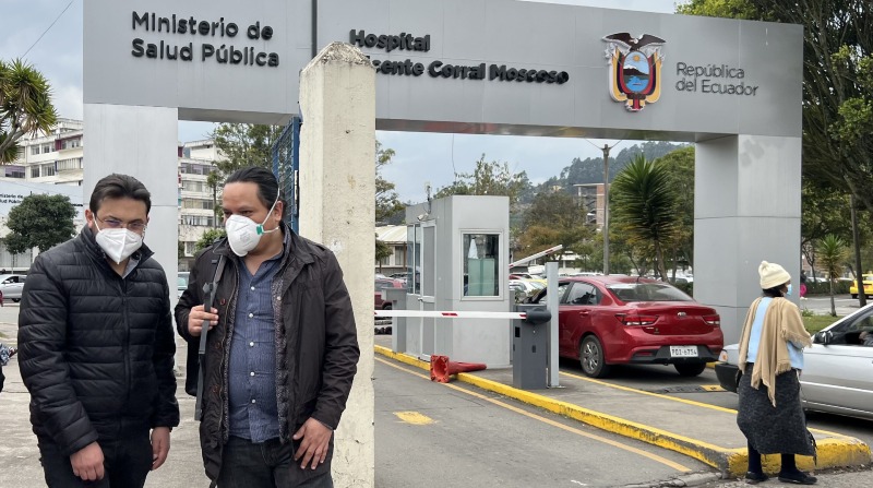 El Hospital Vicente Corral Moscoso está preparado para atender a pacientes con la viruela del mono. Foto: EL COMERCIO.