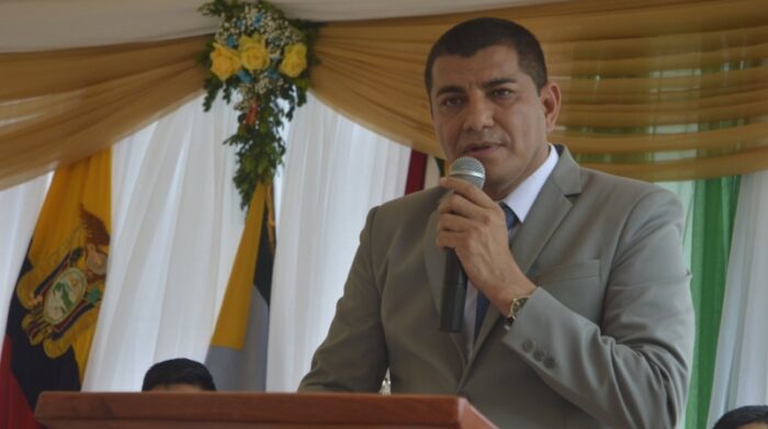 El alcalde de Flavio Alfaro, Jamilton Intriago, rechazó el ataque contra su casa. Foto: Facebook Alcaldía de Flavio Alfaro