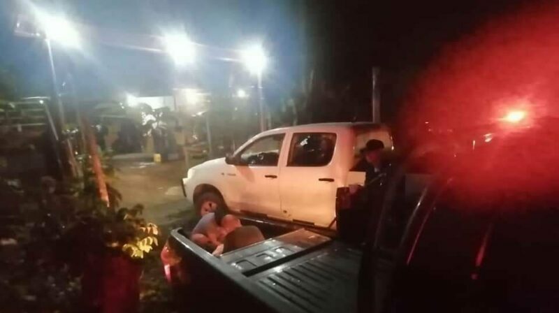 La Polícia de San Lorenzo, en las investigaciones por la muerte por asesinato del presidente de la Asogan de la misma ciudad. Foto: Twitter Unidad Nacional.