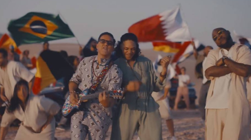 Hayya Hayya y Arhbo forman parte de la lista de canciones que sonarán en el Mundial de Qatar 2022. Foto: Videoclip Hayya Hayya.