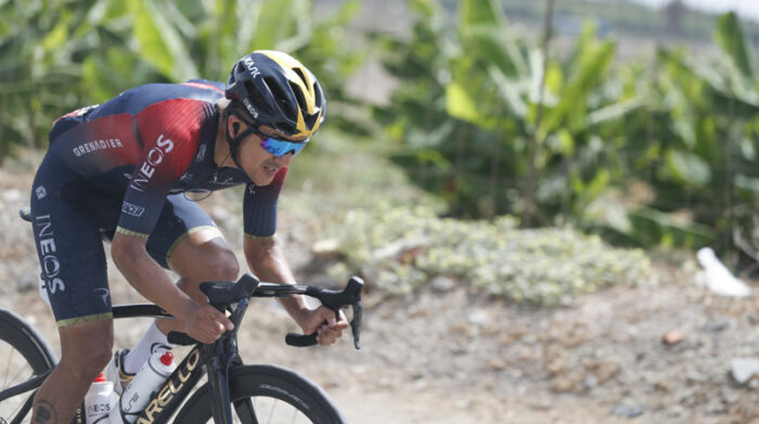 Richard Carapaz, ciclista ecuatoriano del Ineos en la Vuelta a España. Foto: EFE