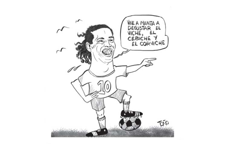 Ronaldinho visita Manta