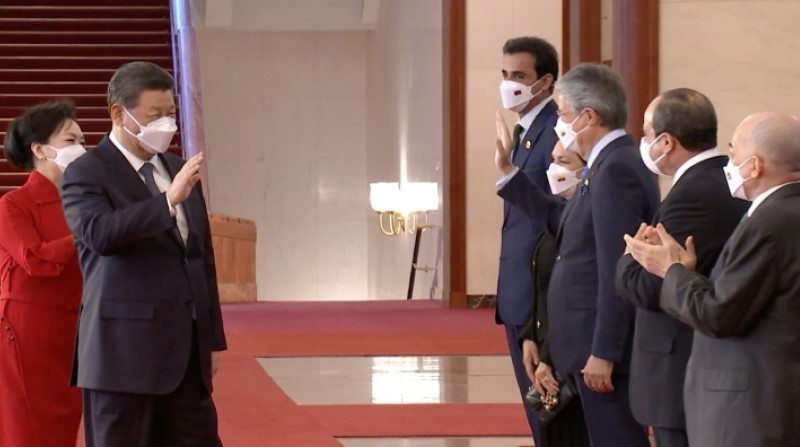 En febrero pasado, el presidente Guillermo Lasso se reunió en China con su homólogo Xi Jinping, para tratar acuerdos comerciales. Foto: Presidencia