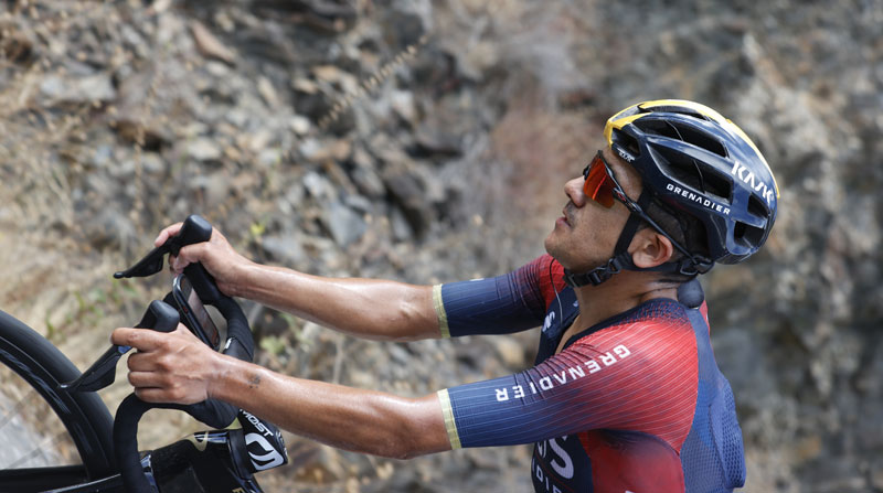 Richard Carapaz, líder de la montaña en la Vuelta a España 2022. Foto: EFE