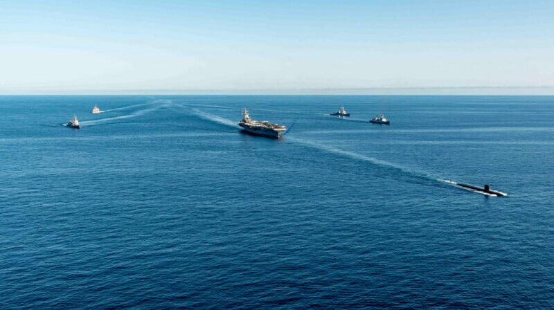 La embarcación USS Ronald Reagan forma parte de los motivos de las tensiones entre EE.UU. y Corea del Norte. Foto: EFE.