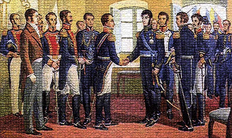 El largo proceso independentista que comenzó en 1809, la Constitución de 1812 y la gesta bo­livariana.
