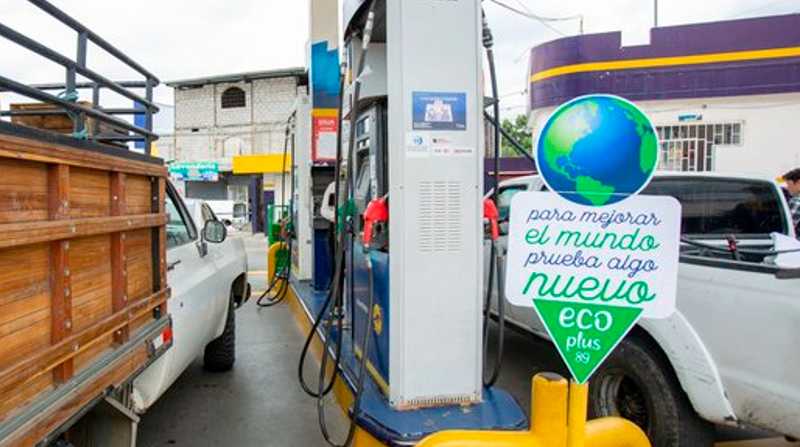 La gasolina ecoplus se comercializa en 89 estaciones de servicio de las provincias de Esmeraldas, Guayas y Los Ríos desde el pasado el 25 de agosto. Foto: Twitter @EPPETROECUADOR