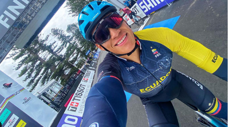 Martín López correrá en la prueba de ruta de la categoría sub 23 del Mundial de Ciclismo 2022. Foto: Instagram martinsauri0_