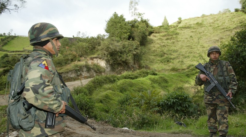 Presencia militar en la frontera de Ecuador con Colombia. Foto: Archivo / EL COMERCIO