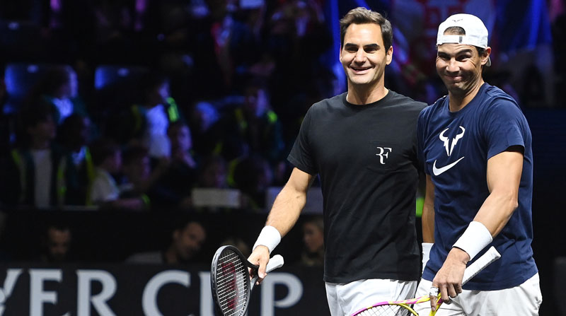 Roger Federer y Rafael Nadal jugarán juntos en el dobles de la Laver Cup. Foto: EFE