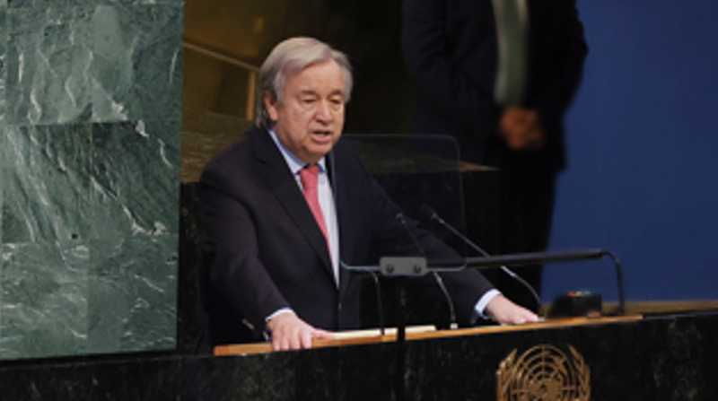 El secretario general de la ONU, António Guterres, abrió este martes la reunión anual de líderes. Foto: EFE