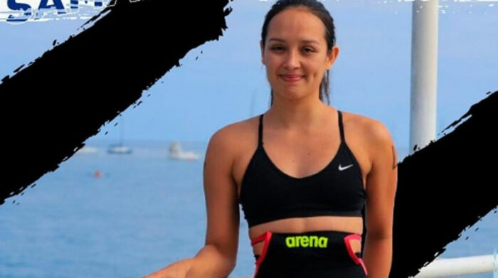Samantha Arévalo, nadadora ecuatoriana que competirá en la Travesía al Lago San Pablo. Foto: Instagram travesialagosanpablo