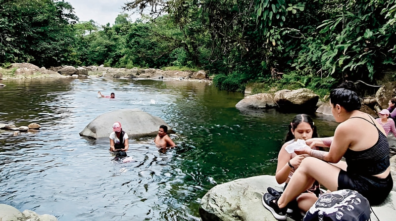 Grupos familiares se organizan los fines de semana para acampar en este espacio tranquilo de la ruralidad de Santo Domingo de los Tsáchilas. Foto: Cortesía A pata limpia