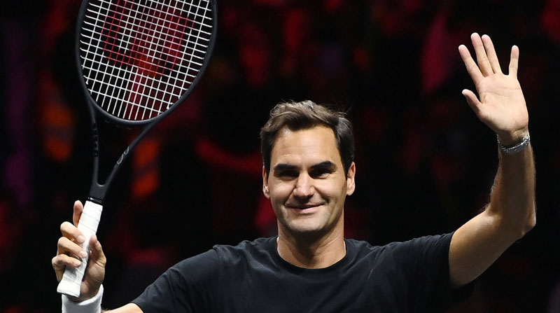 Roger Federer, una leyenda del deporte que se retira del tenis profesional. Foto: EFE