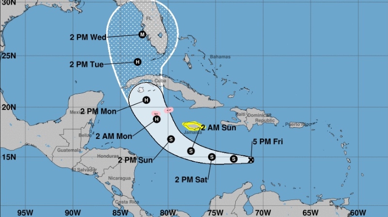 La iniciativa del presidente Biden llega después que el gobernador de Florida (EE.UU.), Ron DeSantis, ampliara el sábado 24 de septiembre el estado de emergencia a la totalidad de ese territorio. Foto: EFE / NOAA NHC