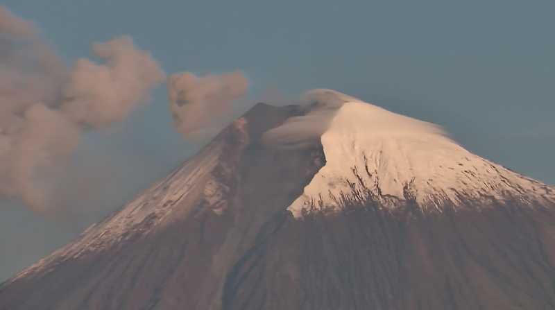La actividad del volcán Sangay se mantiene monitoreada. Foto: ECU 911