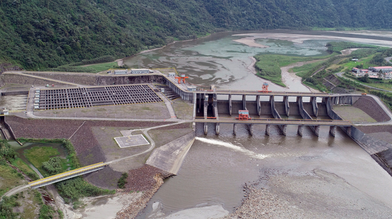 El embalse del río Coca, para el proyecto hidroeléctrico Coca Codo Sinclair, es uno de los componentes de esta mega obra energética, en Napo. Foto: Patricio Terán / EL COMERCIO