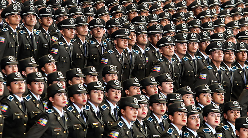 El número de policías en Ecuador aumentará con los procesos de selección que se realizan este 2023.Foto: Cortesía