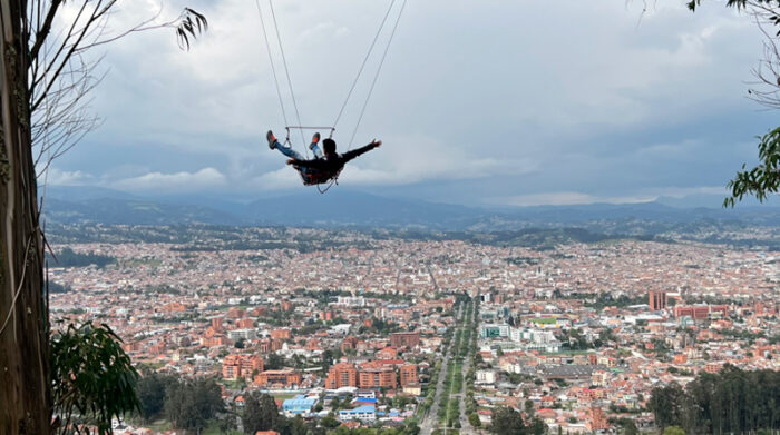 Aventuri ofrece varias actividades de adrenalina para los más arriesgados, como el columpio y el ‘crazy ball’. Foto: Lineida Castillo / EL COMERCIO