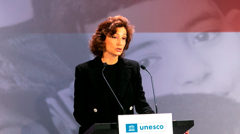 La directora general de la Unesco, Audrey Azoula, declaró que la educación es un derecho fundamental para todos los niños y niñas. Foto: Twitter @AAzoulay