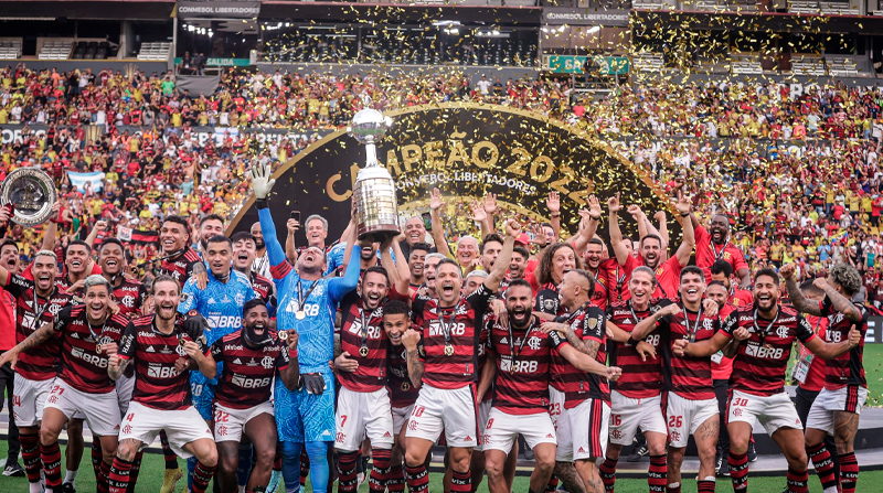 Es la tercera vez que Flamengo se corona campeón de una Copa Libertadores. Foto: Twitter @BarcelonaSC