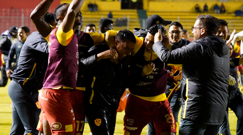 Aucas disputará su primera final del campeonato ecuatoriano de fútbol. Foto: Twitter @LigaProEC