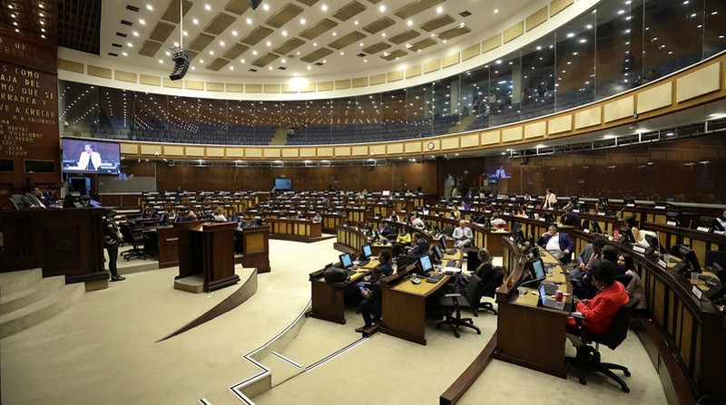 La Asamblea Nacional determinó con 103 votos a favor que existe incumplimiento de funciones en el Plan de Gobierno de Guillermo Lasso. Foto: Asamblea
