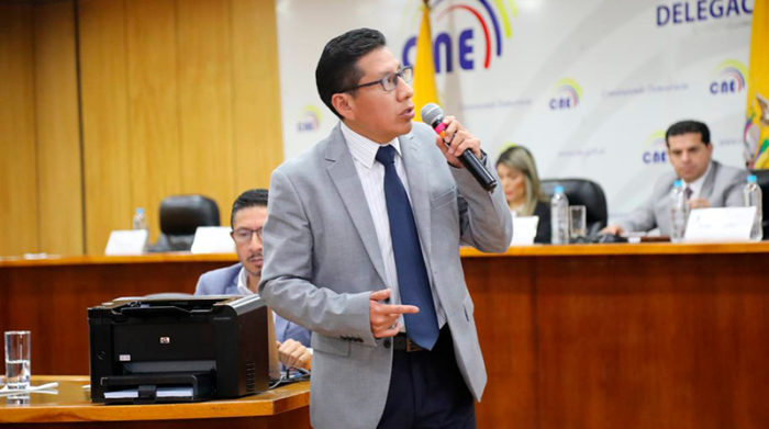 En la Delegación Provincial de Pichincha se seleccionó a los nuevos miembros que integrarán las mesas en las seccionales de 2023. Foto: CNE