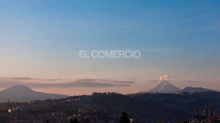 Vista del volcán Cotopaxi este 27 de octubre del 2022. Foto: Patricio Terán / EL COMERCIO