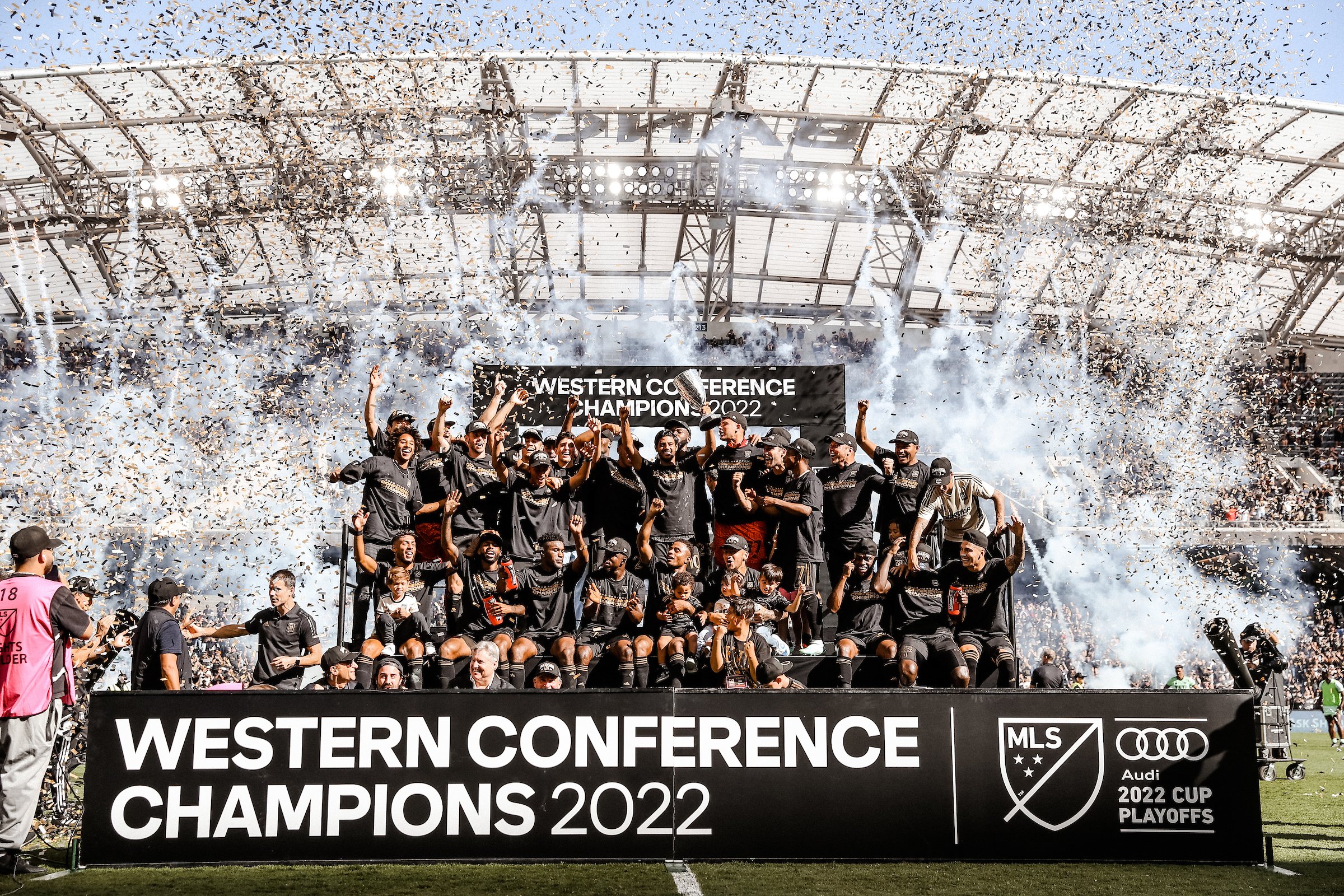 Los Ángeles FC se coronó campeón de la Conferencia Oeste de la MLS. Foto: Twitter del Club