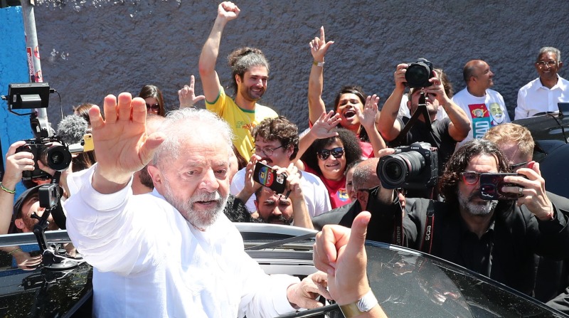 Luiz Inácio Lula da Silva ganó el domingo 30 de octubre las elecciones de Brasil, según los datos del Tribunal Supremo Electoral. Foto: EFE.