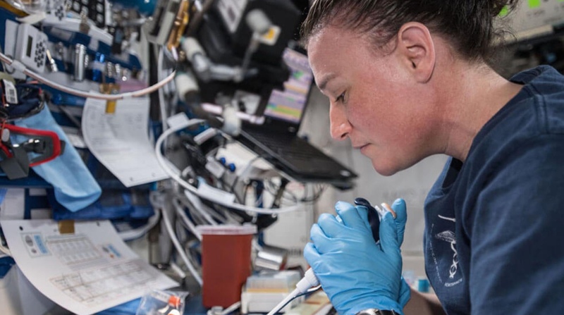Los resultados de los experimentos en el espacio son considerados cruciales en el campo de la medicina actual. Foto: NASA.